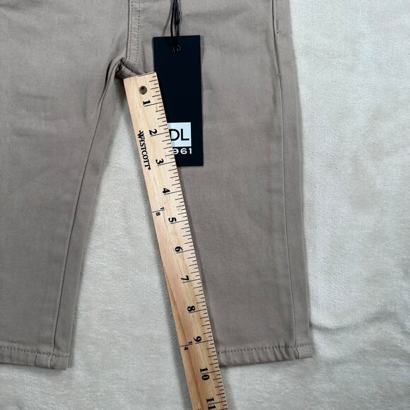 DL1961 Baby Size 12 Month Brown Toby Slim Denim Khaki Pants - Picture 2 of 6